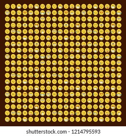 Set of smile icons. emoji. emoticons