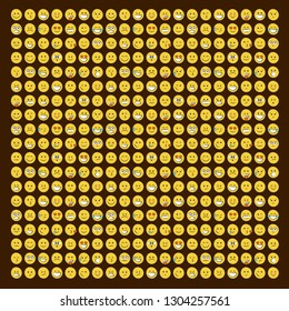 Set of smile icons. emoji. emoticons