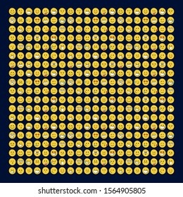 Set of smile icons. emoji. emoticons