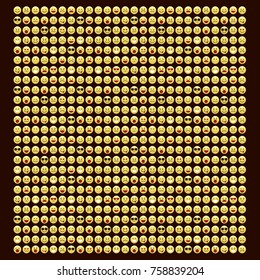 Set of smile icons. emoji. emoticons