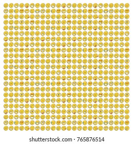 Set of smile icons. emoji. emoticons