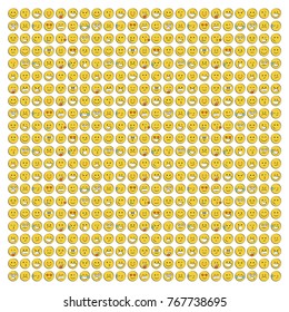 Set of smile icons. emoji. emoticons