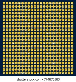 Set of smile icons. emoji. emoticons
