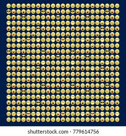 Set of smile icons. emoji. emoticons