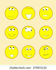 Set of smiles
