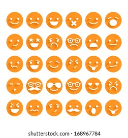 Set of smiley icons