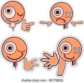 Set of smileys