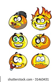 Set of smileys 3