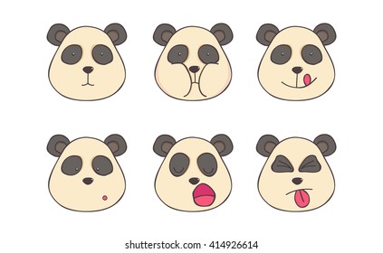 Set smileys pandas