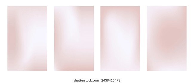 Satz von glattem Farbverlaufs-Akt, Pastellfarben-Hintergrund 