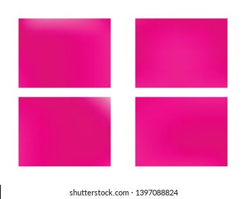 set of Smooth gradient texture., Vector Color Transititon Texture. Abstract pink blurred gradient mesh background