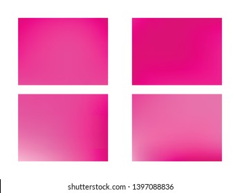 set of Smooth gradient texture., Vector Color Transititon Texture. Abstract pink blurred gradient mesh background