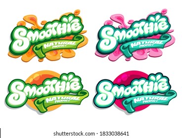 Set Of Smoothie Logo,Vector Illustration.
Applicable For Covers ,sticker Products.