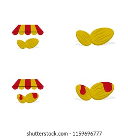 a set of snack icons