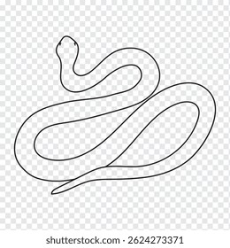 Set  of Snake icon, logo isolated on white background.