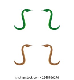 a set of snake icons