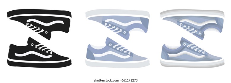 set of sneakers