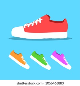 set of sneakers icon