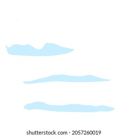 conjunto de ilustraciones vectoriales de deriva de nieve estilo plano clipart 