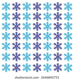 Set of snow lines icon. Christmas snowflake icons isolated. Snowflake icon outline style silhouette. blue Snowflake symbols. Snow icon Editable vector on a white backgrounds, eps10 