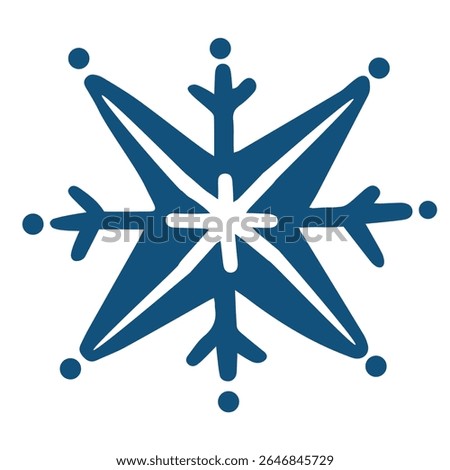 Set of snow lines icon. Christmas snowflake icons isolated. Snowflake icon outline style silhouette. blue Snowflake symbols. Snow icon Editable vector on a white backgrounds, eps10 