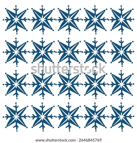 Set of snow lines icon. Christmas snowflake icons isolated. Snowflake icon outline style silhouette. blue Snowflake symbols. Snow icon Editable vector on a white backgrounds, eps10 