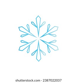 conjunto de copos de nieve aislados en fondo blanco. copo de nieve, copos de nieve, nieve, nieve, nevada, invierno, hielo, frío, frío, frío, frío, tiempo, helado, congelado, azul, blanco, pegatina, clipart, ilustración vectorial