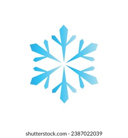 set of snowflake isolated on white background. snowflake, snowflakes, snow, snowy, snowfall, winter, ice, cold, freeze, weather, frost, frozen, blue, white, sticker, clipart, vector illustration