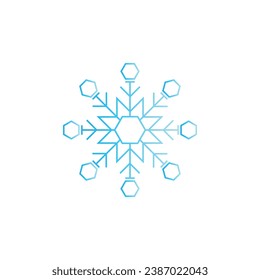 set of snowflake isolated on white background. snowflake, snowflakes, snow, snowy, snowfall, winter, ice, cold, freeze, weather, frost, frozen, blue, white, sticker, clipart, vector illustration