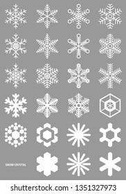Set of Snowflakes