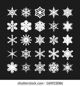 Set of snowflakes