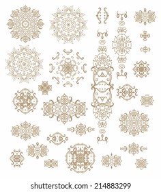 Set of snowflakes