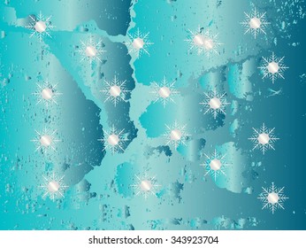 Set Snowflakes line design vector illustration