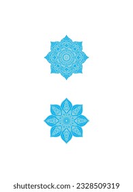 set of snowflakes on a white background eps vector