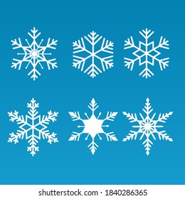 Set of Snowflakes - Set of snowflakes in various styles for website, background, and graphic design projects.