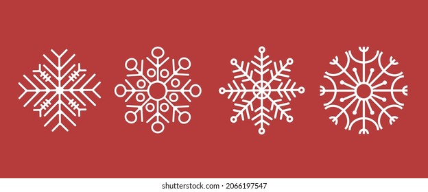 Eine Reihe von Schneeflocken mit breiter Anwendung