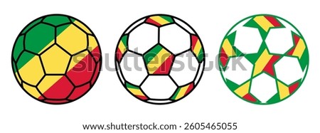 set soccer ball bolivia flags. bolivian football icon symbol vector illustration