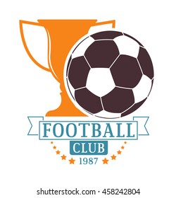 Set of soccer football badge logo design templates