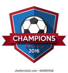 Set of soccer ( football ) badge.Illustration eps10