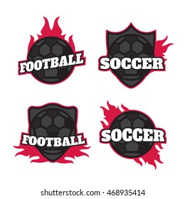 Set of Soccer Football Badges vector eps10