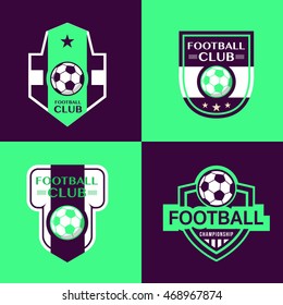 Set of Soccer Football Badges,vector illustration