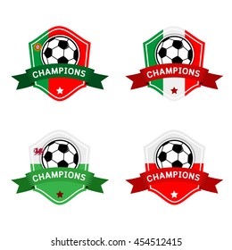 Set of soccer ( football ) badge.vector illustration