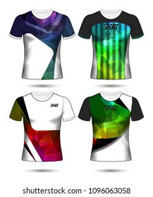 Set of soccer or football jersey template t-shirt style, Design your football club vector illustration