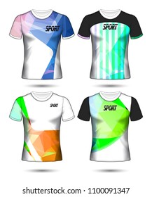 Set of soccer or football jersey template t-shirt style, Design your football club vector illustration