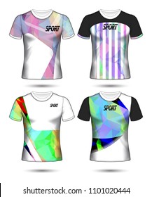 Set of soccer or football jersey template t-shirt style, Design your football club vector illustration