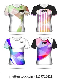 Set of soccer or football jersey template t-shirt style, Design your football club vector illustration