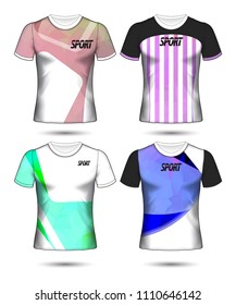 Set of soccer or football jersey template t-shirt style, Design your football club vector illustration