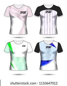Set of soccer or football jersey template t-shirt style, Design your football club vector illustration