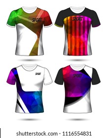 Set of soccer or football jersey template t-shirt style, Design your football club vector illustration