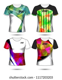 Set of soccer or football jersey template t-shirt style, Design your football club vector illustration
